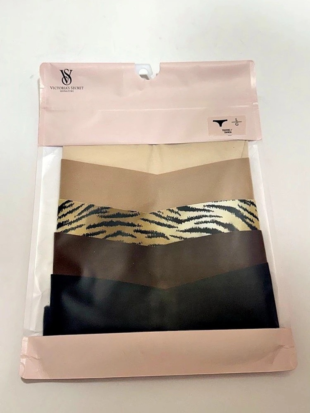 Victoria's Secret No Show Thong Panty 5 Pack Sz L - Picture 2 of 4